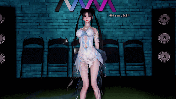 [3D/动态/VAM] 天使没翅膀:赵灵儿 喽嘎摇 清纯白丝少女多体位爆肏中出 [1.5G]-1.gif