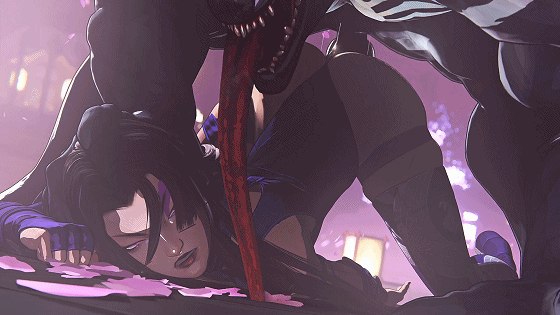 [3D/无修/CV] Nagoonimation 1月新作:Psylocke 灵蝶VS毒液 性感御姐后入爆肏 [643M]-1.gif