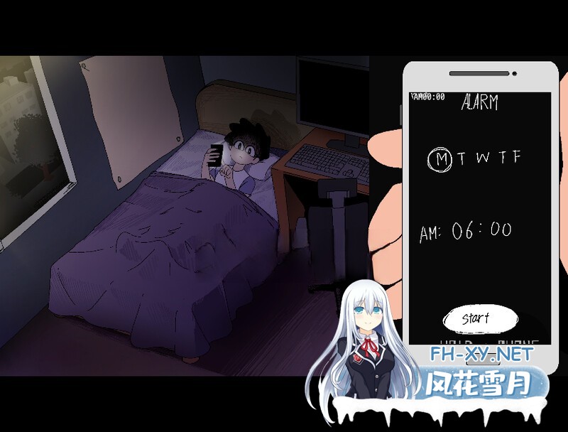 [SLG/步兵/中文] 夜里躲避继母的强奸与女友手机聊天 AlArm V0.4 [1.3G]-4.jpg