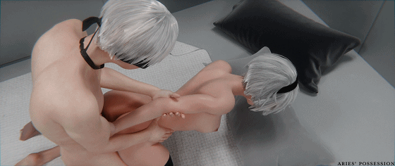 [3D/无修/CV]Aries' Possession 10月新作：2B & 9S - YoRHa Bunker [483.8MB]-6.gif