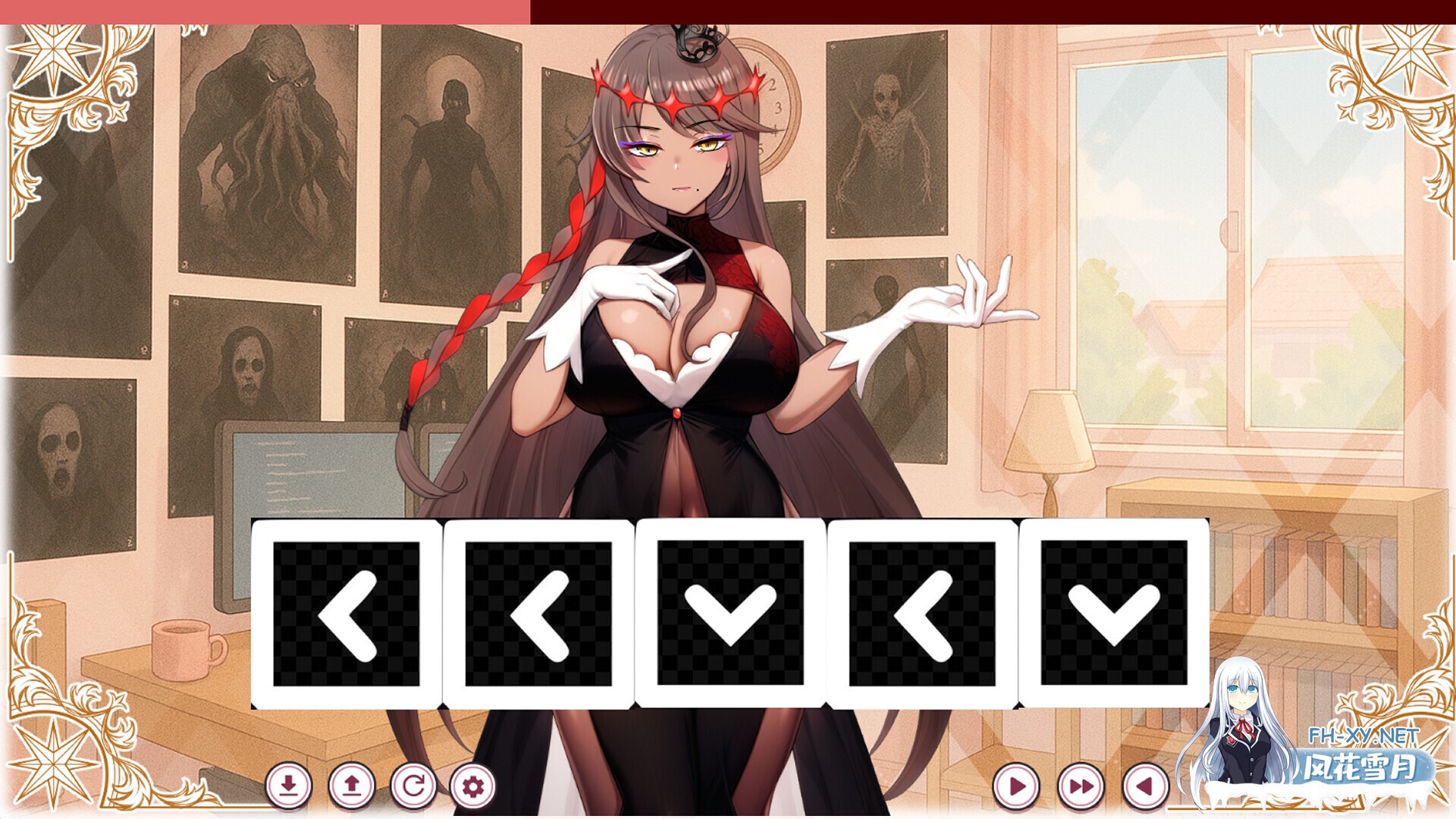 [SLG/STEAM官中/步兵/巨乳/2D]每天都跟召唤出的克苏鲁少女玩桌游/Everyday I Play Board Games with a Summoned Eldritch Girl[PC/510M]-6.jpg